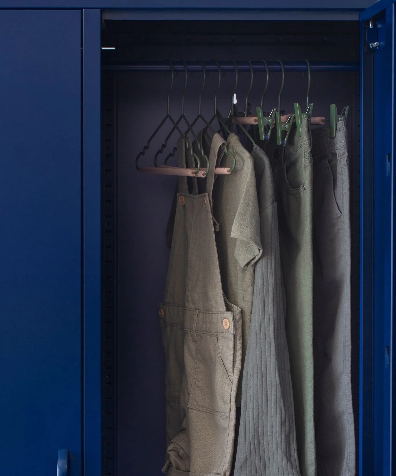 Kids Clip Hangers in Olive - Image 3