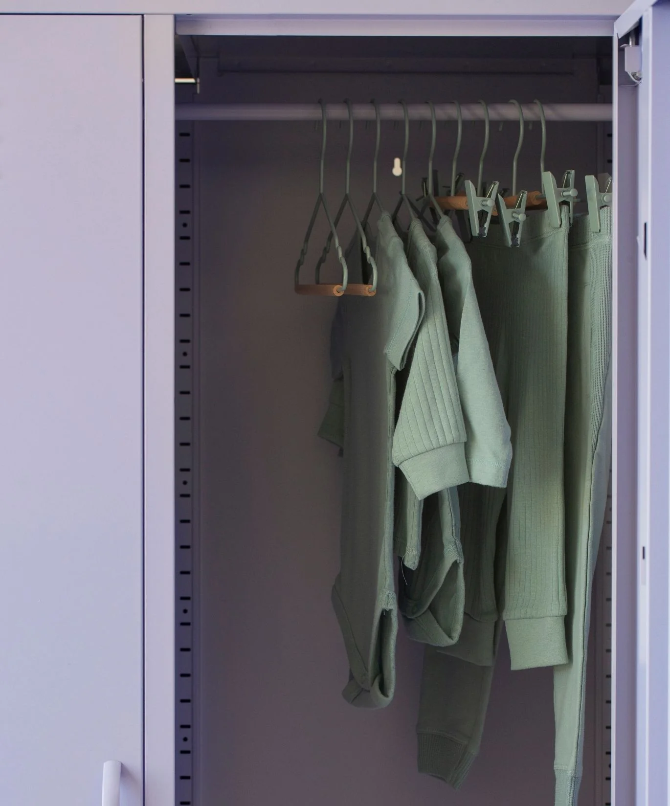 Kids Clip Hangers in Sage - Image 3